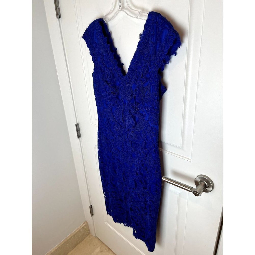 Tadashi Shoji Royal Blue Lace Midi Dress - Picture 5 of 12